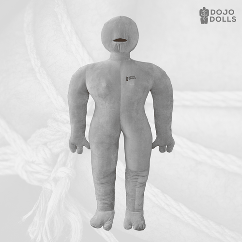Sabrina plus size shibari practice doll by Dojo Dolls — full-bodied, anatomically realistic for inclusive rope tying practice